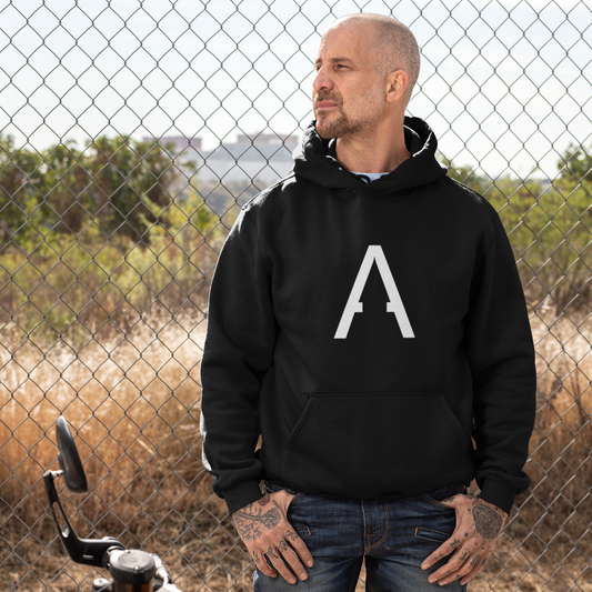 Arnaud Black-White Premium Eco Hoodie