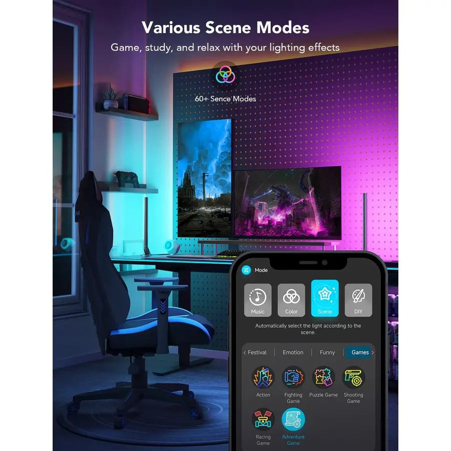 Pro RGB Gaming Light Bars with Smart Control