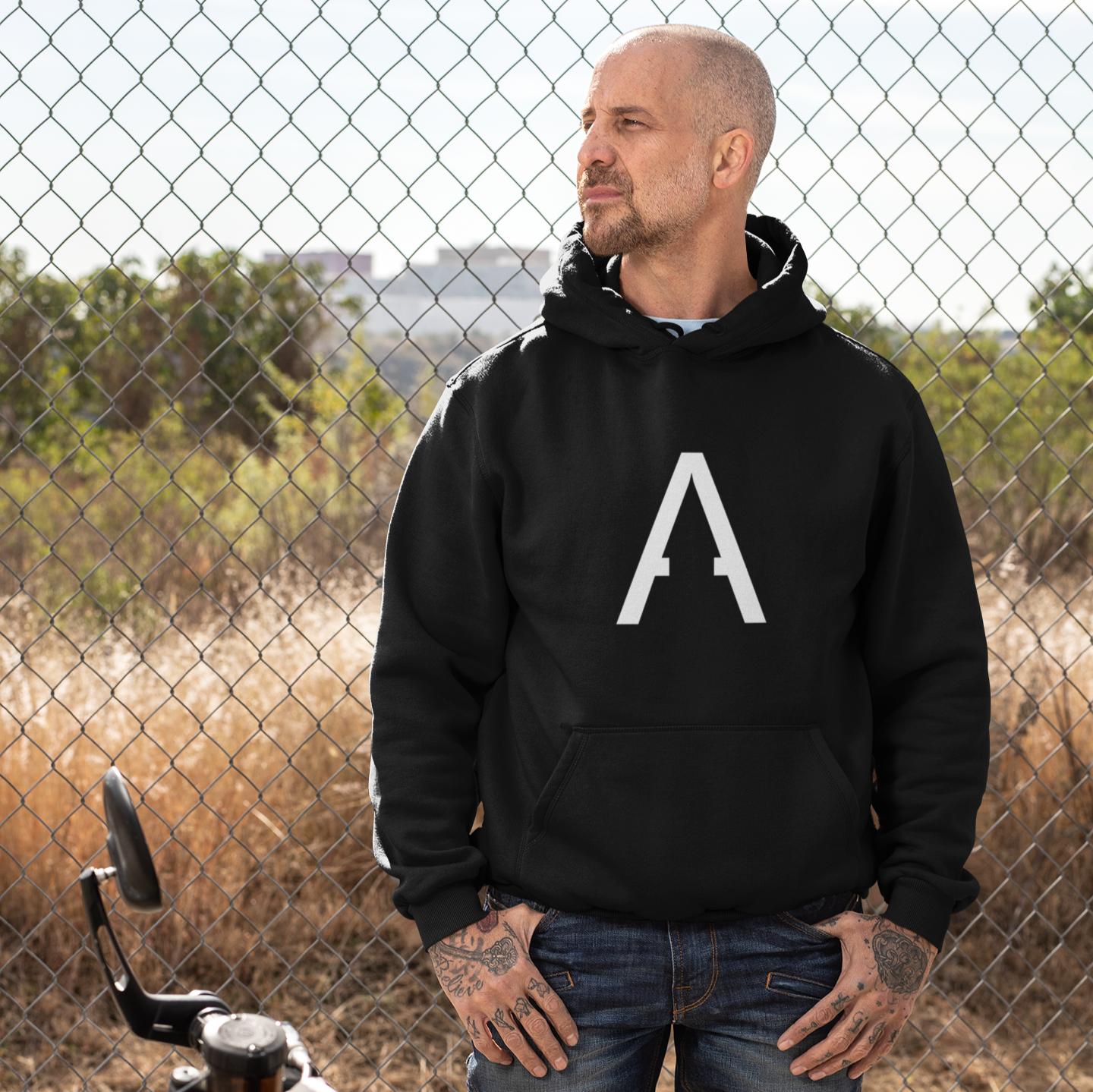 Arnaud Premium Eco Black Hoodie