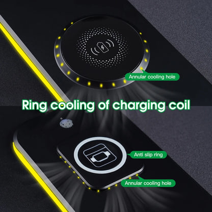 3-in-1 RGB Wireless Charging Gaming Mouse Pad