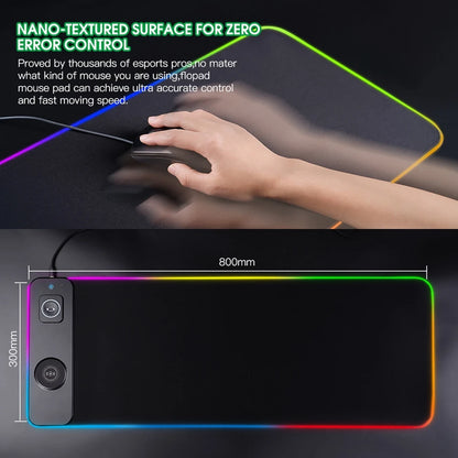 3-in-1 RGB Wireless Charging Gaming Mouse Pad